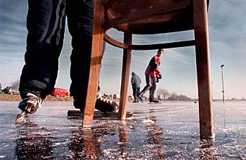 schaatsen op natuurijs